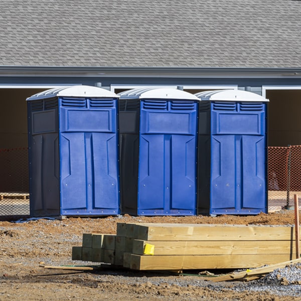 what is the maximum capacity for a single porta potty in Bethel